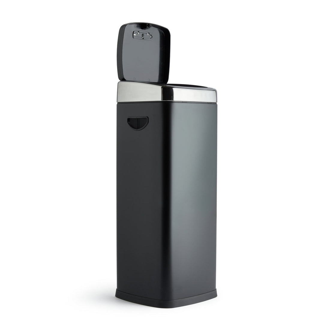 Habitat 30 Litre Square Touch Top Bin - Black