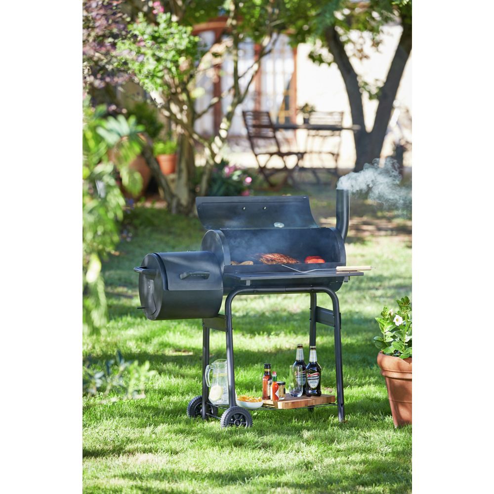 Home American Smoker Charcoal BBQ - Black
