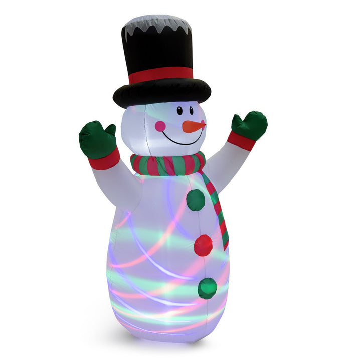 Habitat 6ft Inflatable LED Light Up Snowman Christmas Decoration - White