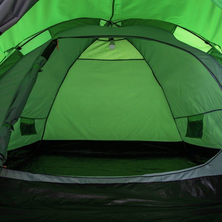 Regatta Kivu 3 Man 1 Room Dome Camping Tent - Green