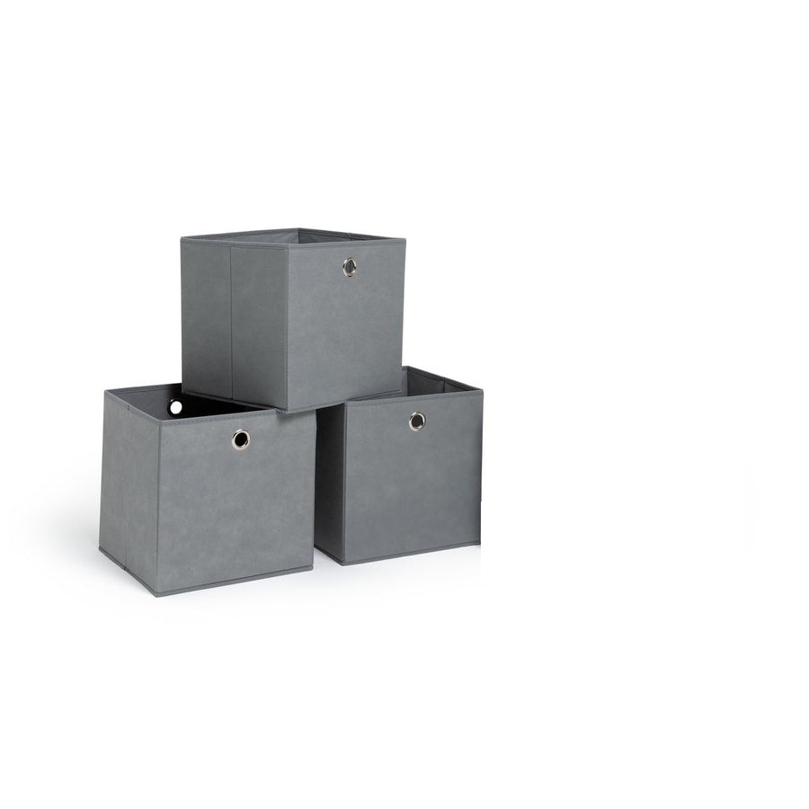 Habitat Set of 3 Squares Boxes - Grey