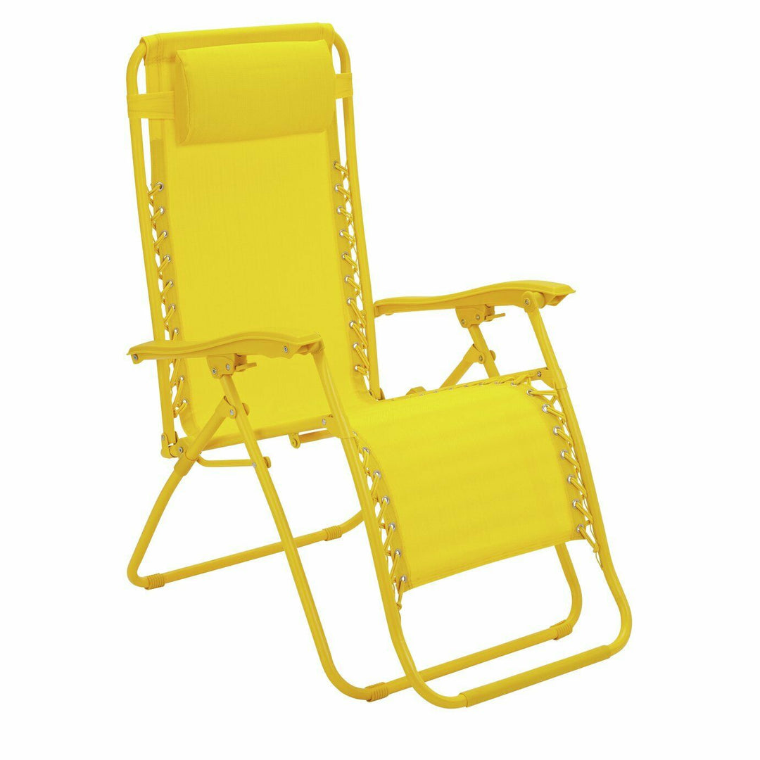 Home Zero Gravity Sun Lounger - Yellow