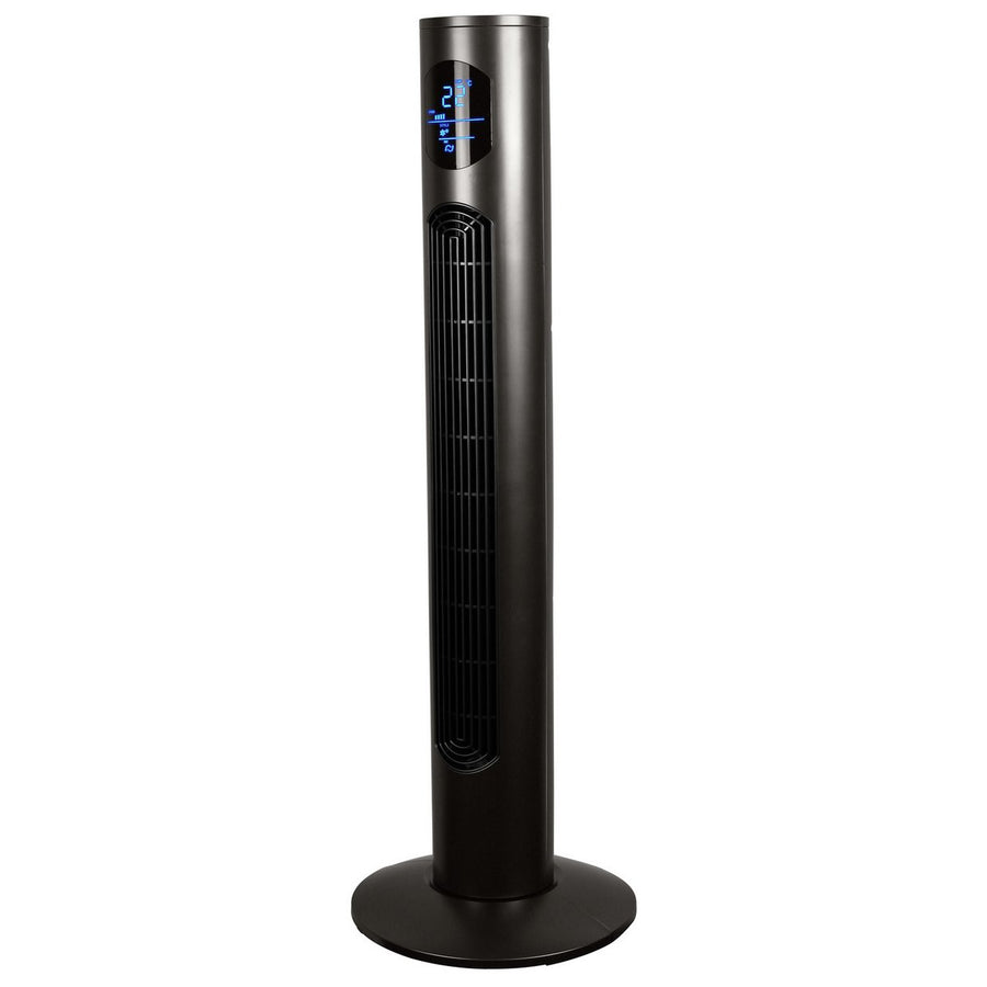 Challenge 38 Inch 3 Speed Graphite Tower Fan - Black - Remote Control