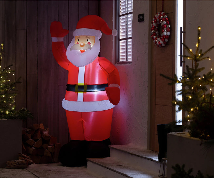 Home 6ft Inflatable Christmas Decoration Outdoor Santa - Red