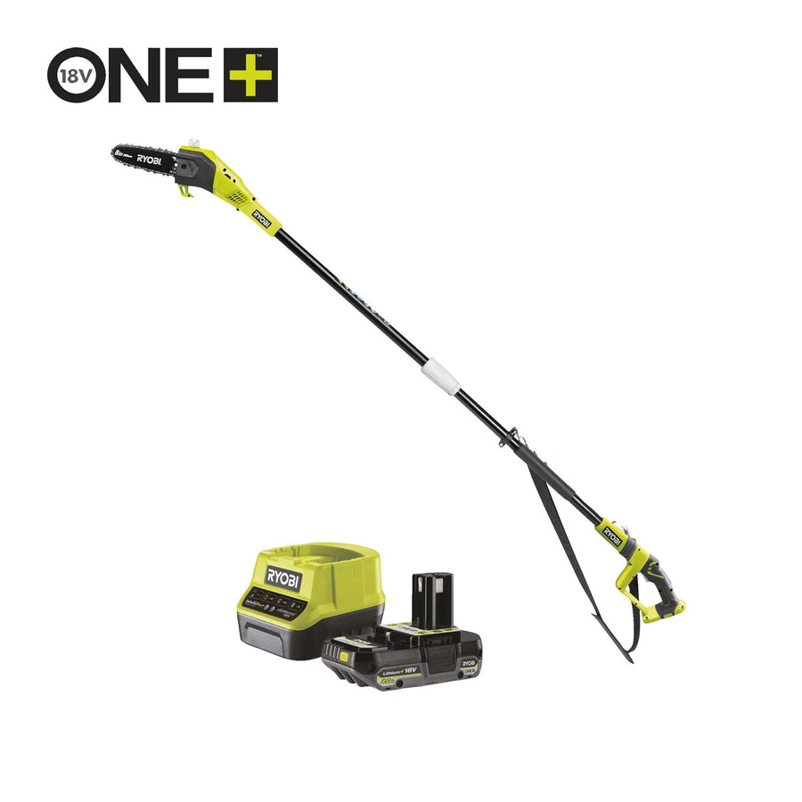 Ryobi RPP182020C 18V ONE+™ 20cm Cordless Pole Saw Starter Kit (1 x 2.0Ah)