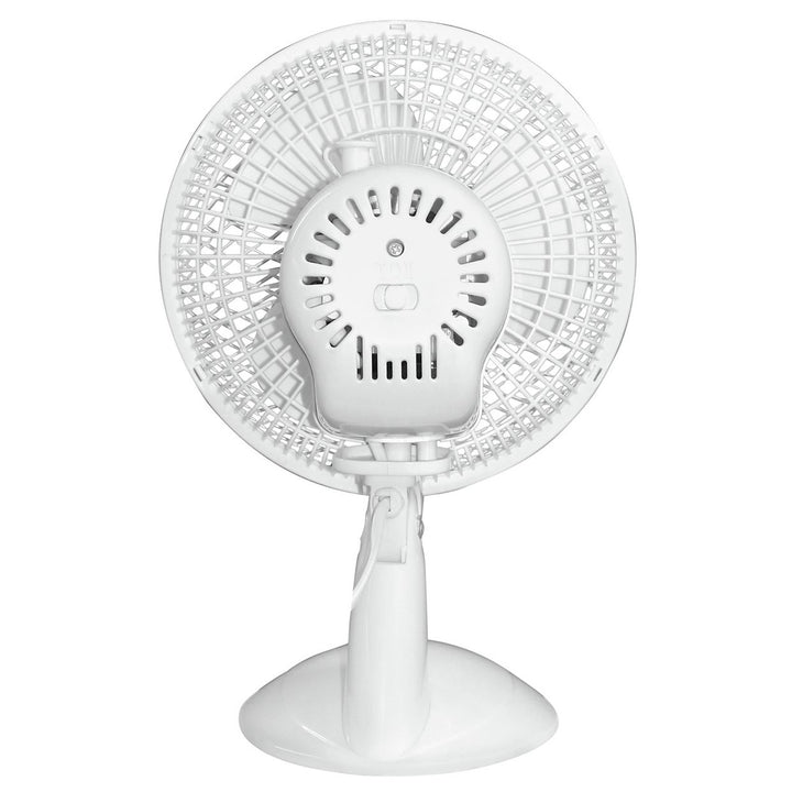 Challenge 7 Inch Oscillating Desk Fan - 2 Speed - White