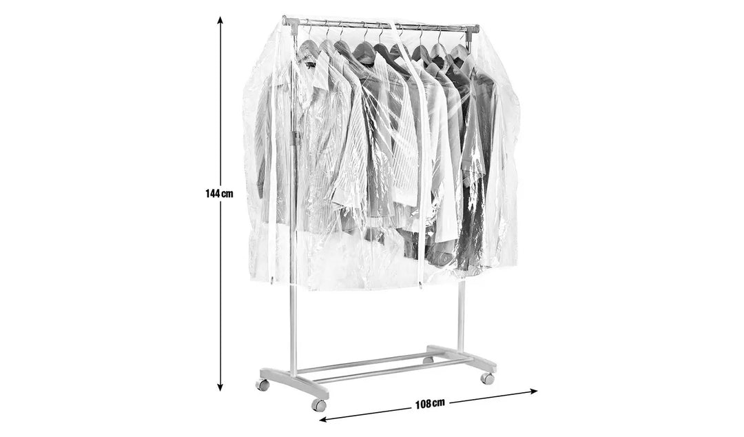 Home Clothes Rail Cover - Clear