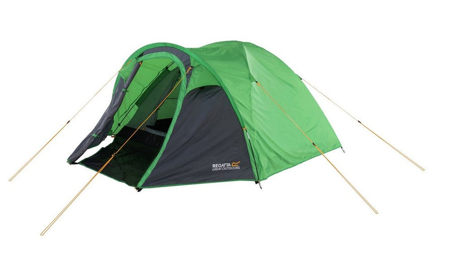 Regatta Kivu 3 Man 1 Room Dome Camping Tent - Green