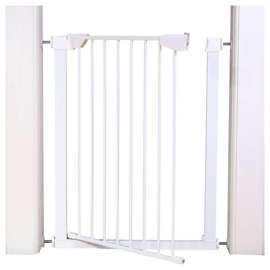 Home Extra Tall Pressure Fit Pet Gate - White