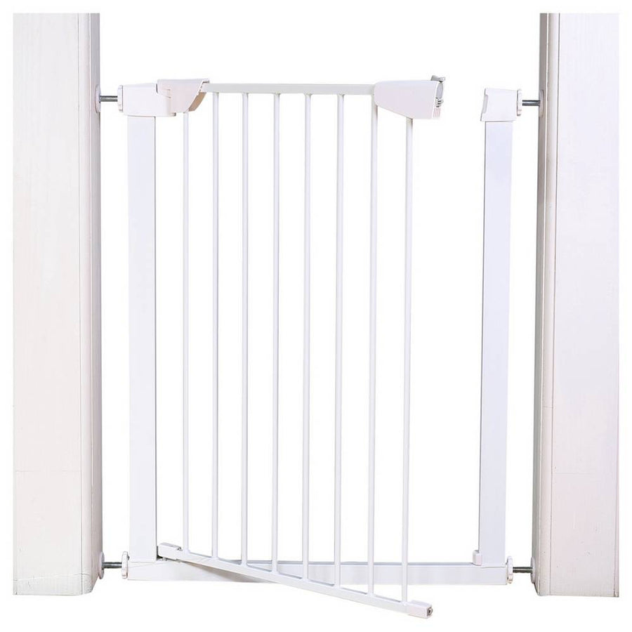 Home Extra Tall Pressure Fit Pet Gate - White